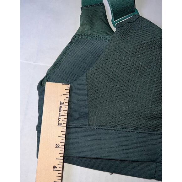 Outdoor Voices SportsBra Size XS Green Tech Sweat Zip Front Workout Yoga Gym EUC - Picture 8 of 13